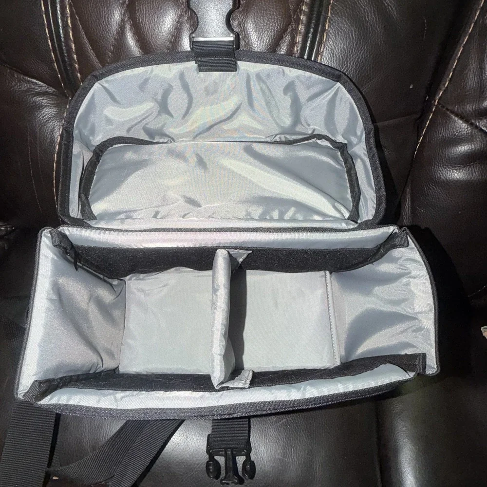 New Canon EOS 100ES‎ Shoulder Camera Bag Case Black Padded DSLR Crossbody